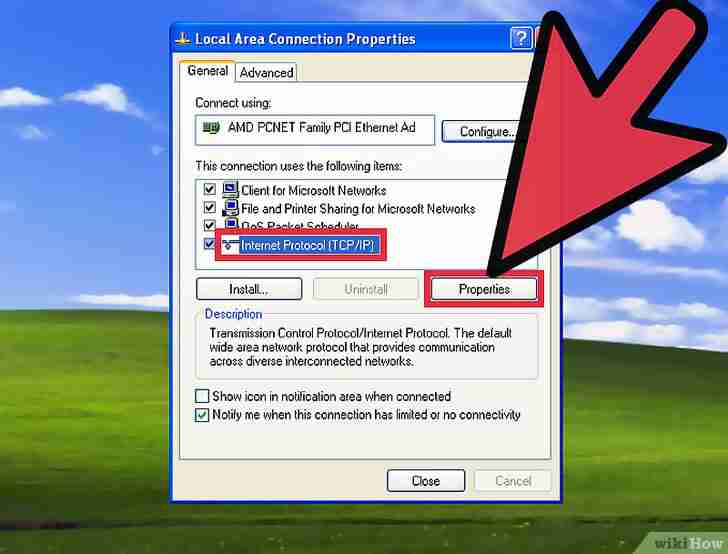 Imagen titulada Set up DHCP Network Settings on Windows XP Step 5