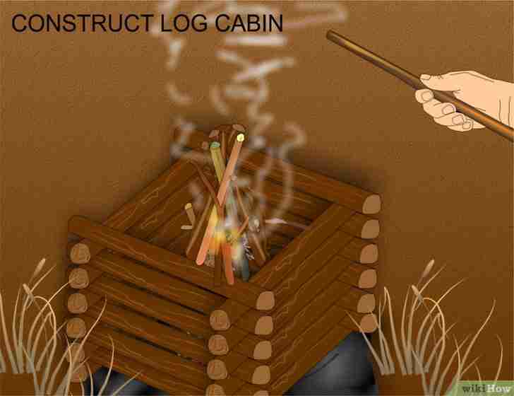 Titel afbeelding Construct log cabin