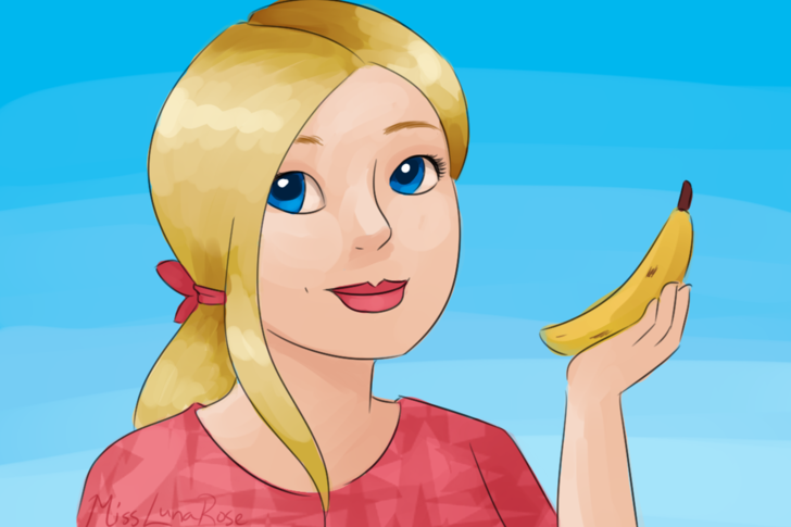 Image intitulée Woman with Banana.png