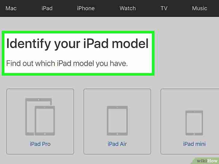 Titel afbeelding Determine an iPad Model _